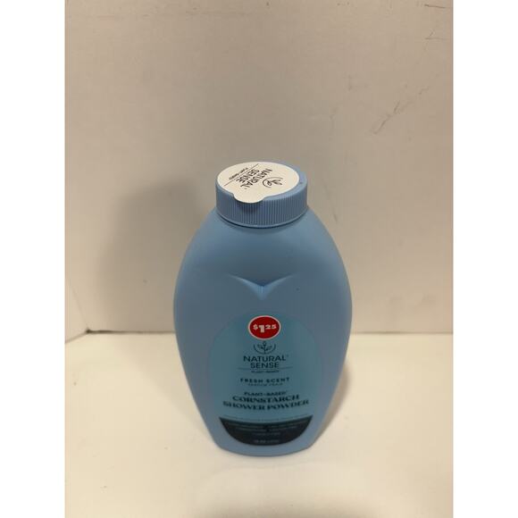 Natural Sense Plant Based Fresh Scent Cornstarch Shower Powder 10 oz Sealed! - Picture 2 of 4